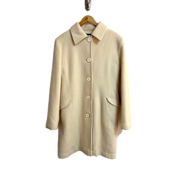 Elegant Wool & Cashmere Blend Coat - Size 4  🇨🇦 Made in Canada 🇨🇦 - Picture 1 of 6